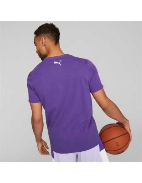 T-SHIRT UOMO PUMA BLUEPRINT VIOLA IN COTONE
