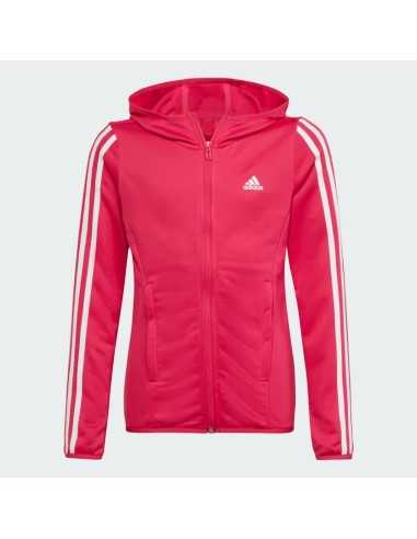 FELPA ADIDAS DESIGNED TO MOVE 3-STRIPES FULL-ZIP - HM4485