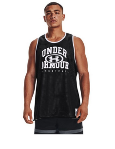 CANOTTA UOMO UNDER ARMOUR BASELINE REVERSIBLE BIANCO/NERO