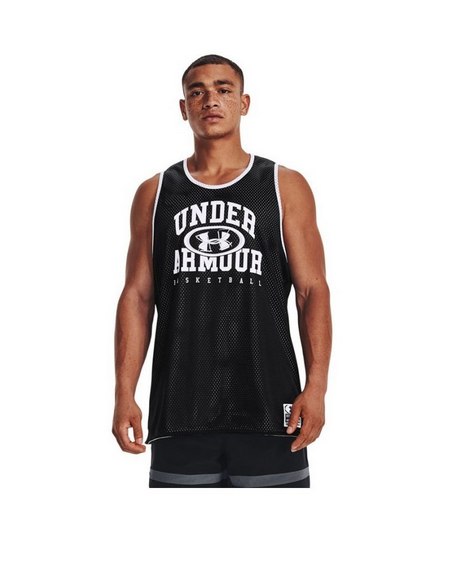 CANOTTA UOMO UNDER ARMOUR BASELINE REVERSIBLE BIANCO/NERO