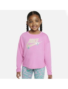 T-SHIRT BAMBINA NIKE CROPTOP NOTEBOOK - 36L131-AFN