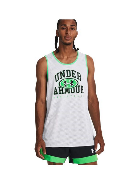 CANOTTA UOMO UNDER ARMOUR BASELINE REVERSIBLE BIANCA