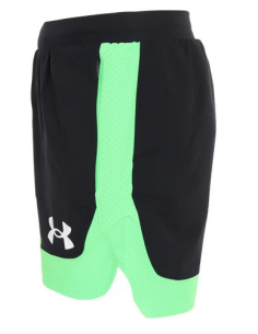 PANTALONCINO UOMO UNDER ARMOUR BASELINE NERO/VERDE IN... 2