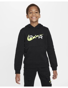 FELPA RAGAZZO NIKE AIR FLEECE - NERO