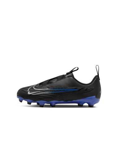 NIKE BOTTES DE FOOTBALL JR PHANTOM GX ACADEMY FG/MG - NOIR/BLEU