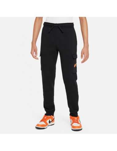 Nike Cargo Double Swoosh Jungenhose – Schwarz