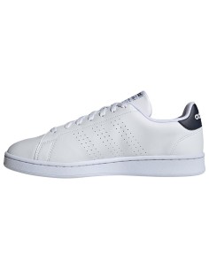 SCARPE UOMO ADIDAS ADVANTAGE BIANCHE/BLU IN PELLE 2