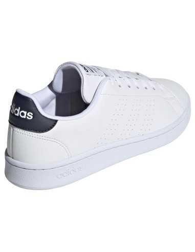 SCARPE UOMO ADIDAS ADVANTAGE BIANCHE/BLU IN PELLE