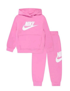 Survêtement fille Nike Club French Terry - rose - coton...
