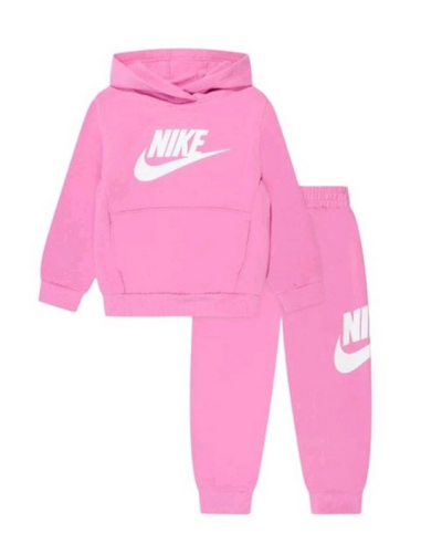 Tuta bambina Nike Club French Terry - rosa - cotone garzato