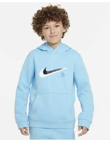 Sudadera Nike sportswear Boy - celestial de algodón polar