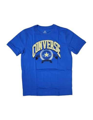T-shirt ragazzo Converse Club Fashion - azzurro