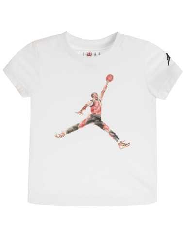 T-shirt ragazzo Jordan Watercolor Jumpman - bianco