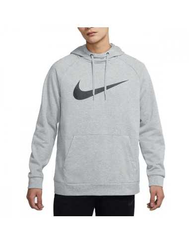 Sweat-shirt Nike Dri-Fit Swoosh pour Homme - Gris