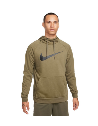 Nike Dri-Fit Swoosh Men's Sweatshirt - Military Green