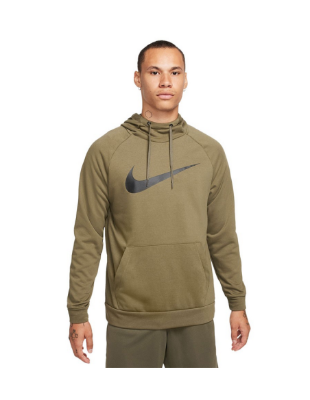 Nike Dri Fit Swoosh Sudadera Hombre Verde Militar