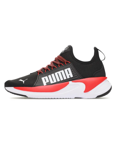 Chaussures de course pour garçon Puma Softride Premier Slip-on - Noir/Rouge