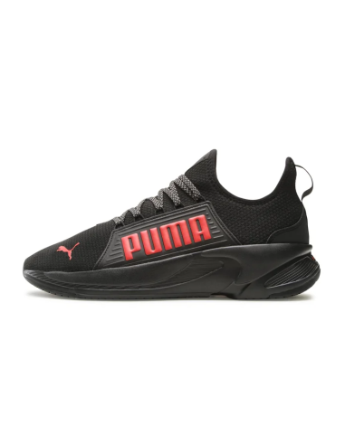 Chaussures de course Puma Softride Premier Slip-on pour hommes - Noir/Rouge