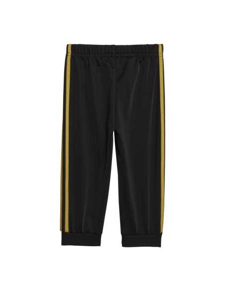 Adidas 3stripes Shiny Kinder-Trainingsanzug – Schwarz