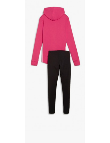 Puma Mettallic women's tracksuit - Fuchsia/Black