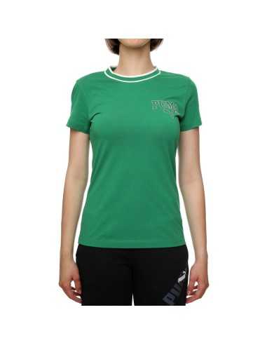T-shirt Donna Puma Squad - Verde