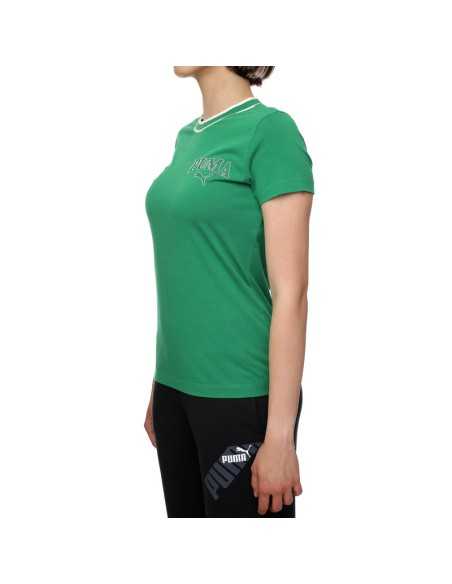 T-shirt Donna Puma Squad - Verde