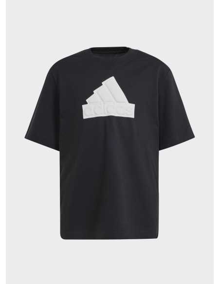 T-shirt garçon Adidas Future Icons Logo Piqué - Noir