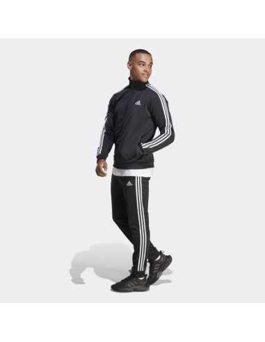Adidas 3 Stripes Herren-Trainingsanzug – Schwarz