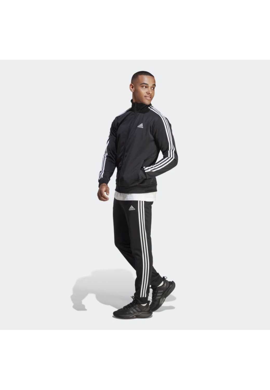 Adidas 3 Stripes Men s Tracksuit Black