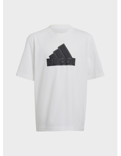 Camiseta Puma Adidas Future Icons Logo Piqué - Blanco
