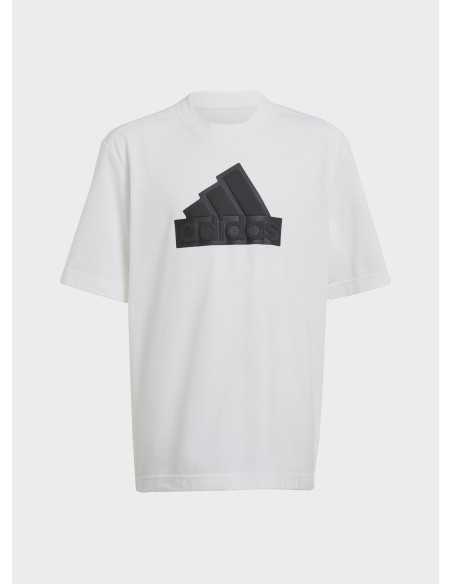 Camiseta Puma Adidas Future Icons Logo Piqué - Blanco
