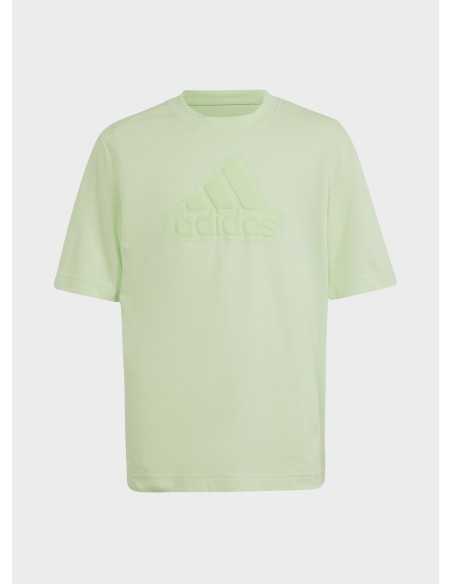 T-shirt ragazzo Adidas Future Icons Logo Piqué - Verde