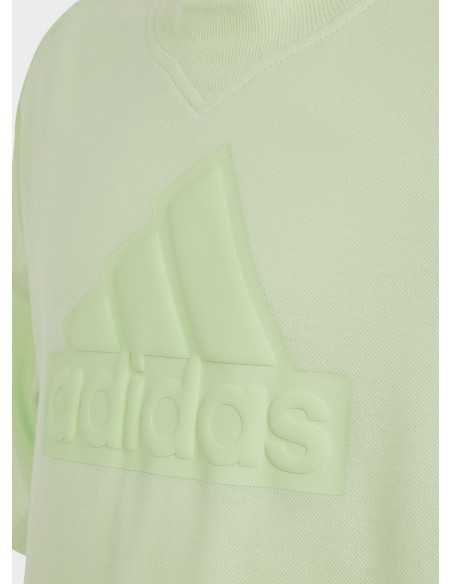 T-shirt ragazzo Adidas Future Icons Logo Piqué - Verde