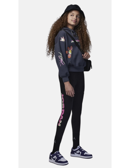 Jordan Flower Mädchen-Leggings – Schwarz