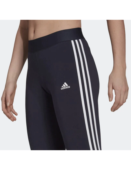 Leggings Donna Adidas 3 Stripe Essentials - Blu
