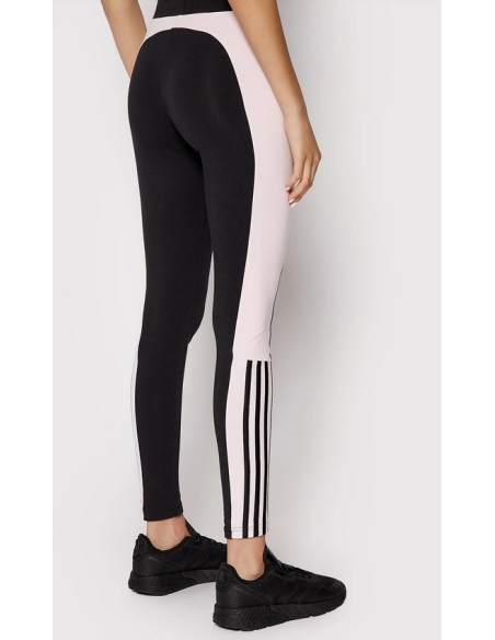 Adidas Essentials Colorblock Cut 3 Women's Leggings - Black/Pink