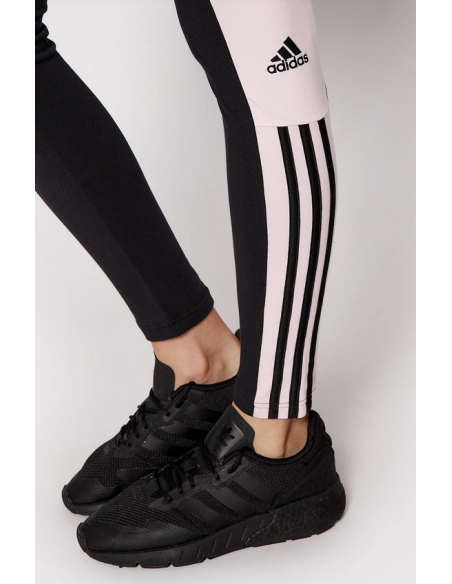Legging Adidas Essentials Colorblock Cut 3 pour Femme - Noir/Rose
