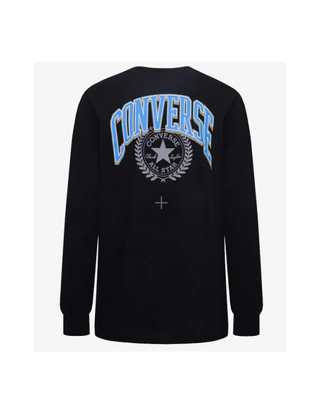 Converse Collegiate Sport Jungen-T-Shirt – Schwarz