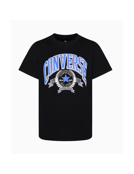 Converse Rec Club Jungen-T-Shirt – Schwarz