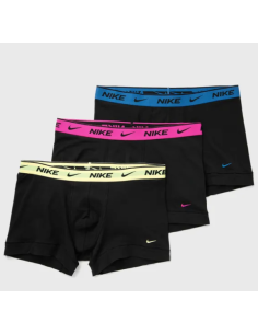 Three Nike Everyday Cotton Stretch Boxers - black