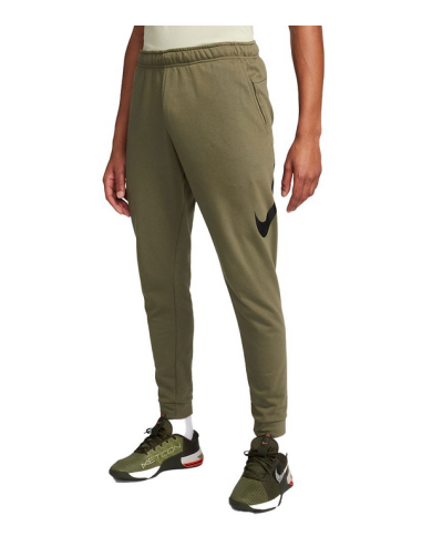 Nike Dri-FIT Tapered Swoosh Men's Pants - Military Green