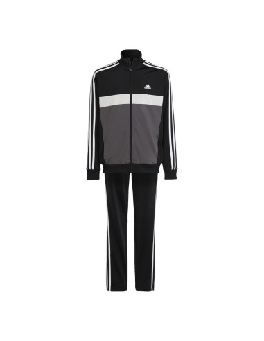Adidas Essentials 3-Streifen Tiberio Kinder-Trainingsanzug – Schwarz