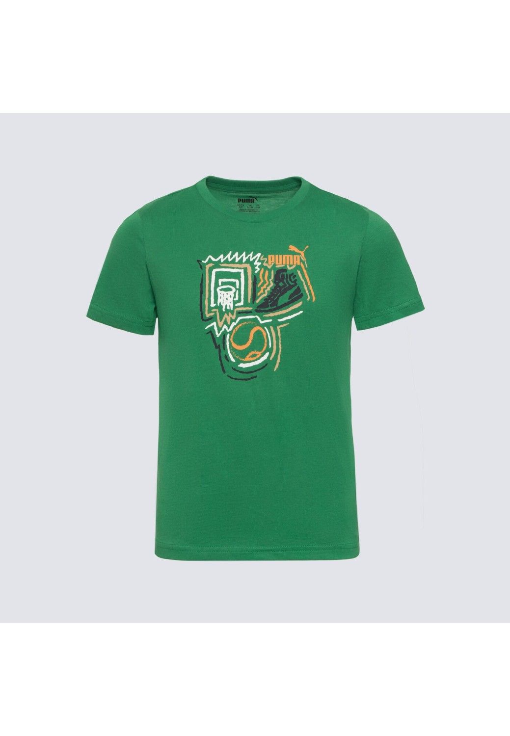 T shirt Bambino Puma Graphics Verde