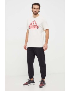 Adidas Logo Herren T-Shirt - Beige 2