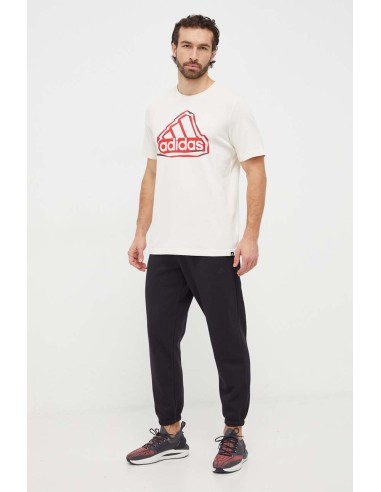 Adidas Logo Herren T-Shirt - Beige