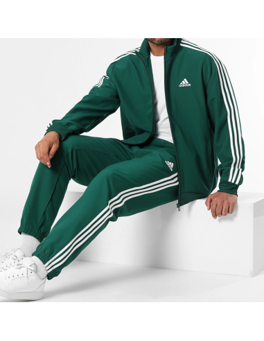 Adidas 3 Stripes Woven Men's Tracksuit - Green