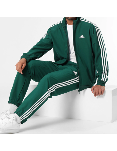 Survêtement tissé pour hommes Adidas 3 Stripes - Vert