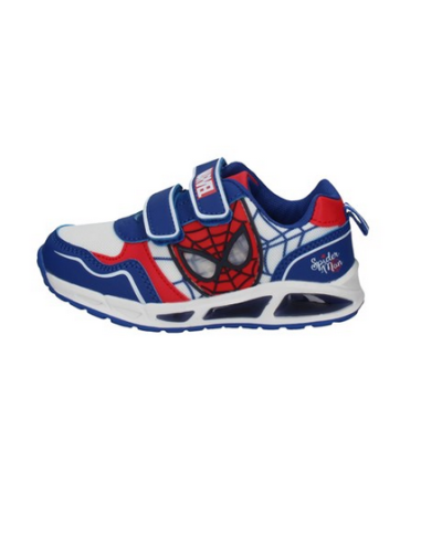 Spider-Man Children's Shoes with lights - White/Blue