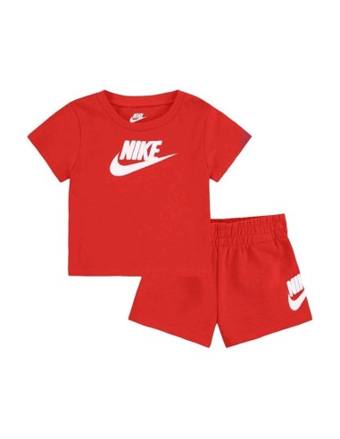 Completo Bambino Nike Club Tee - Rosso