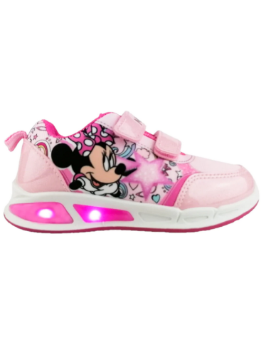Disney Minnie Mouse Zapatos Niña con Luces - Rosa